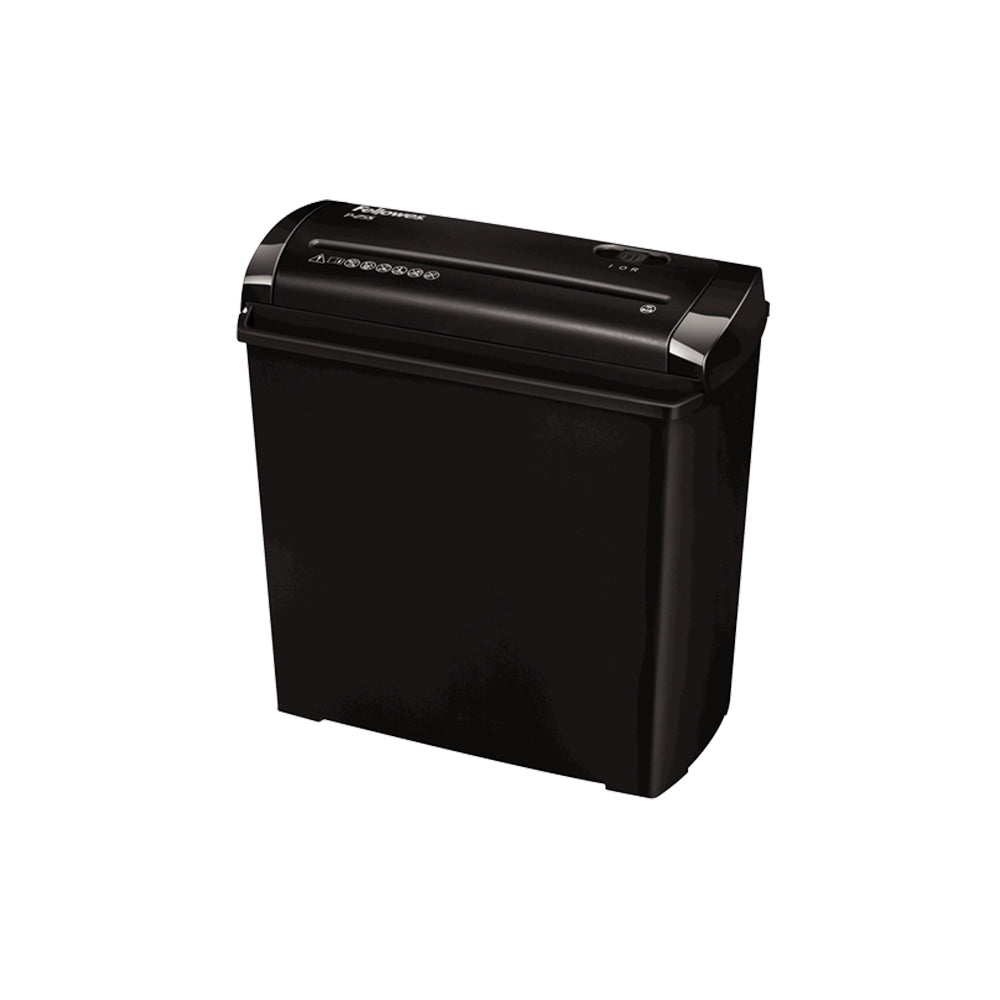 Bluepixel Equipamentos e Serviços Informáticos Lda | Destruidora de Tiras Fellowes P-25S 5 Folhas, 7mm | Segurança e Eficiência Fellowes Corte Tiras