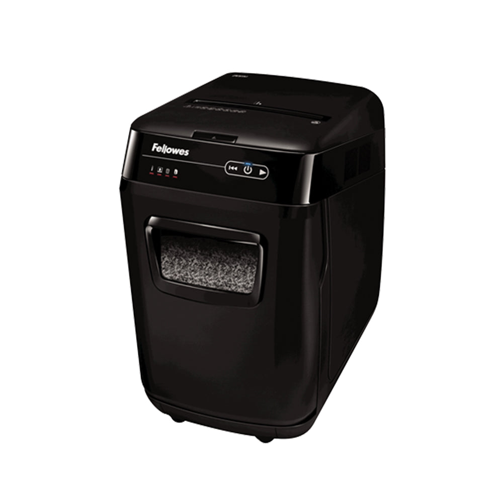 Bluepixel Equipamentos e Serviços Informáticos Lda | Destruidora de Partículas AutoMax 200M 2x14mm P5 10 Folhas Fellowes Corte Partículas