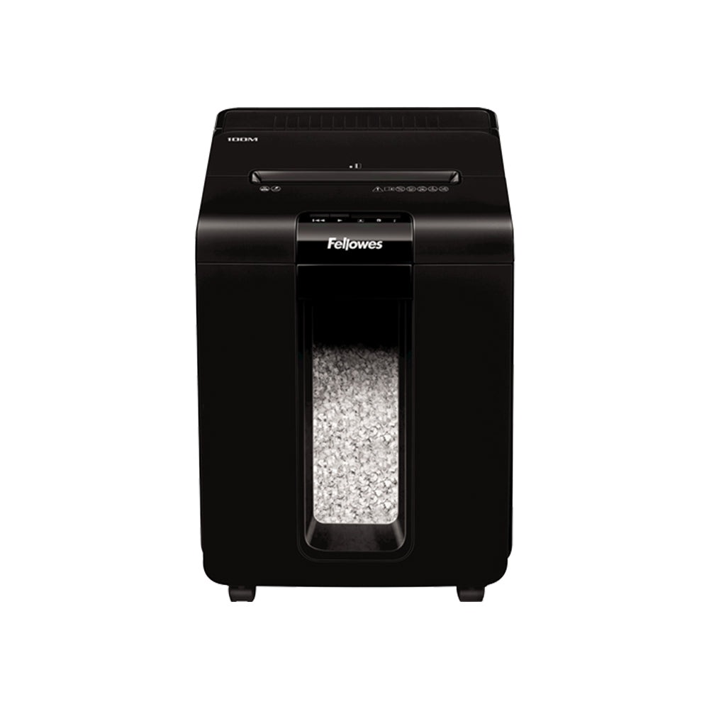 Bluepixel Equipamentos e Serviços Informáticos Lda | Destruidora de Partículas AutoMax 4x10mm 100M Preto | Alta Performance Fellowes Corte Partículas