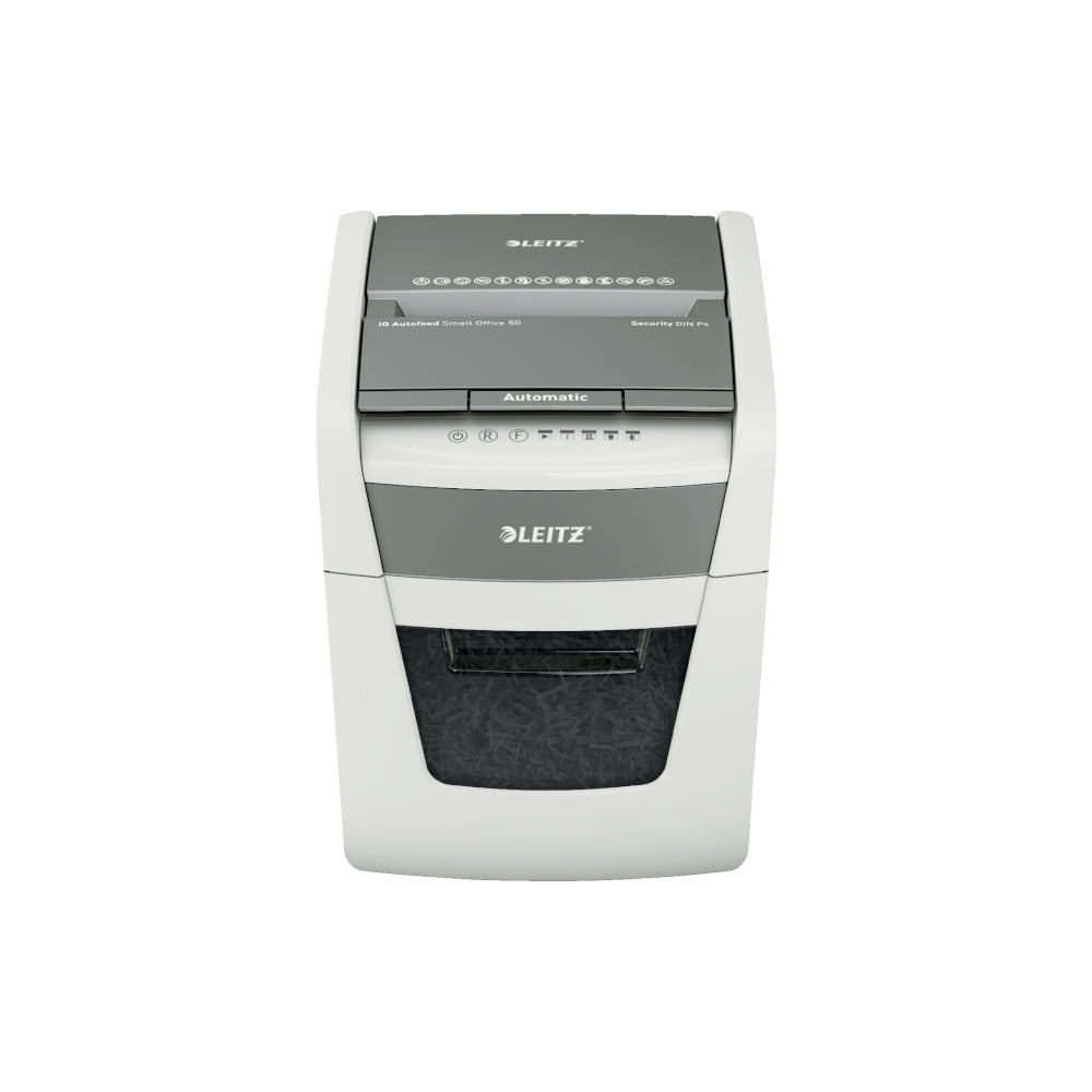 Bluepixel Equipamentos e Serviços Informáticos Lda | Destruidora de Partículas Leitz IQ Auto 50X P4 50Fls 4x28mm Leitz Corte Partículas