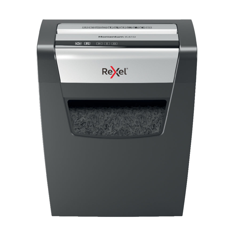 Bluepixel Equipamentos e Serviços Informáticos Lda | Destruidora de Papel Rexel Momentum X410 P4 10 Fls - 4x28mm Rexel Corte Partículas