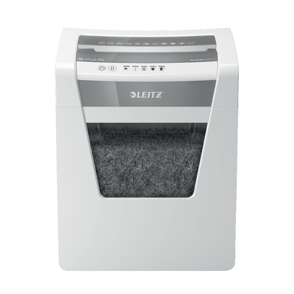 Bluepixel Equipamentos e Serviços Informáticos Lda | Destruidora de Partículas Leitz IQ Office P4 4x40mm – Alta Performance Leitz Corte Partículas