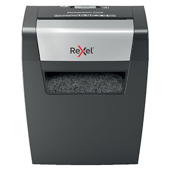 Bluepixel Equipamentos e Serviços Informáticos Lda | Destruídora de Papel Rexel Momentum X308 P3 5x42mm – Alta Segurança Rexel Corte Partículas
