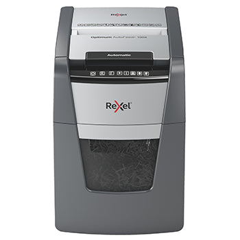 Bluepixel Equipamentos e Serviços Informáticos Lda | Destruidora de Papel Rexel Auto+100X, 4x28mm, 100 Folhas Rexel Corte Partículas