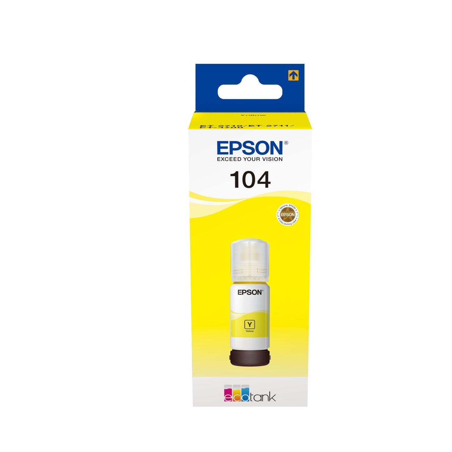 Tinta EPSON EcoTank Amarela 1LB – Líquido de Alta Qualidade Epson