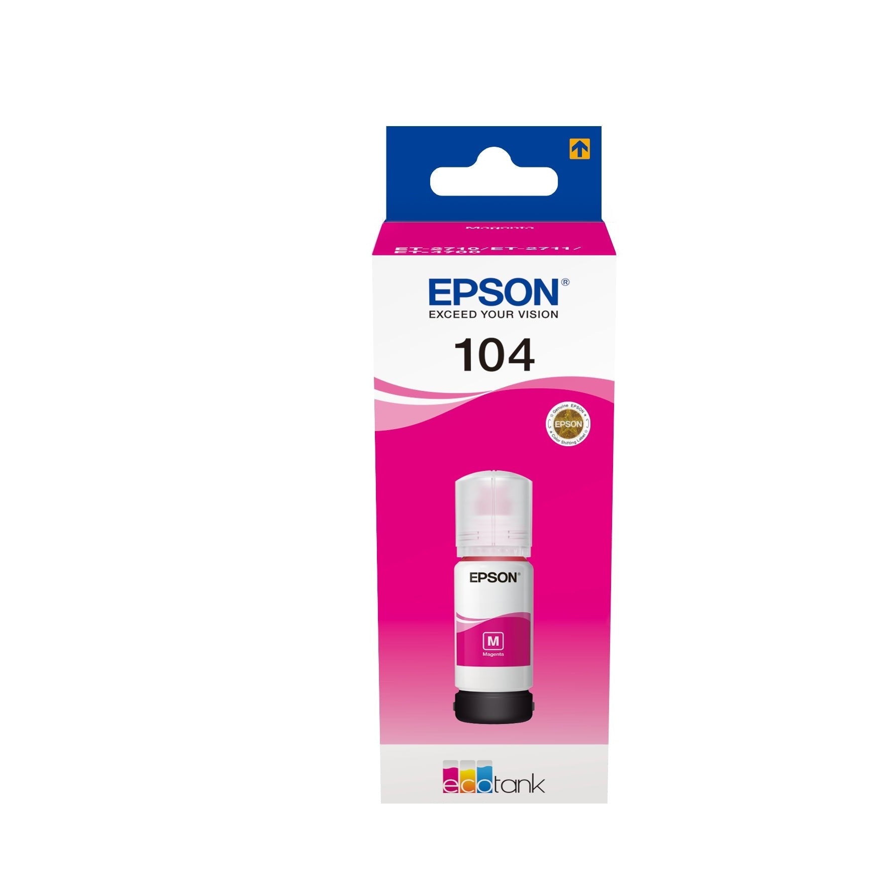 Tinta Magenta Epson EcoTank 1LB 104 | Cartucho de Alta Qualidade Epson