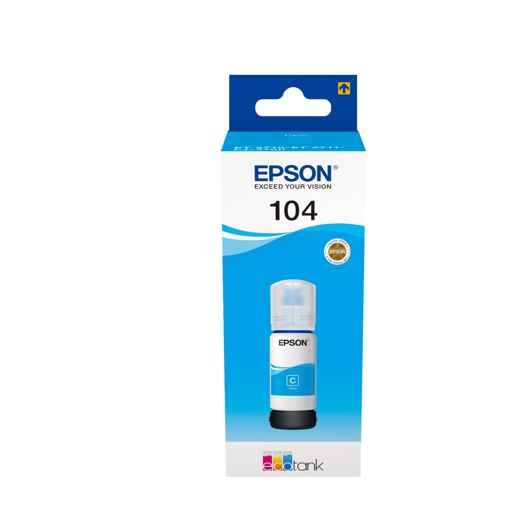 Tinta Cyan EPSON EcoTank 4LB 104 Para Impressora EcoTank Epson
