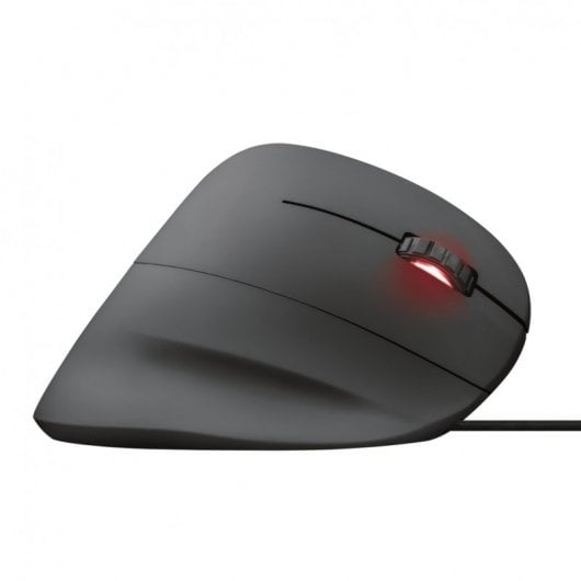 Mouse gamer vertical Trust GXT 144 REXX, com design ergonômico para conforto e precisão em jogos.