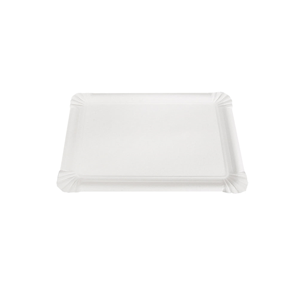 Travessas Cartão Retangular Branco 23x17cm 100un
