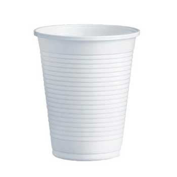 Copos Plástico 200ml Brancos 7oz – 100 Unidades para Água e Chá