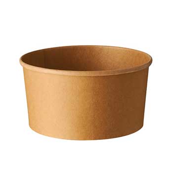 Saladeiras 1000ml Cartão Redondo Ø150mm Cor Kraft 50un