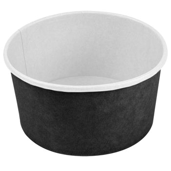 Saladeiras 1000ml Cartão Redondo Ø150mm Cor Preto 50un