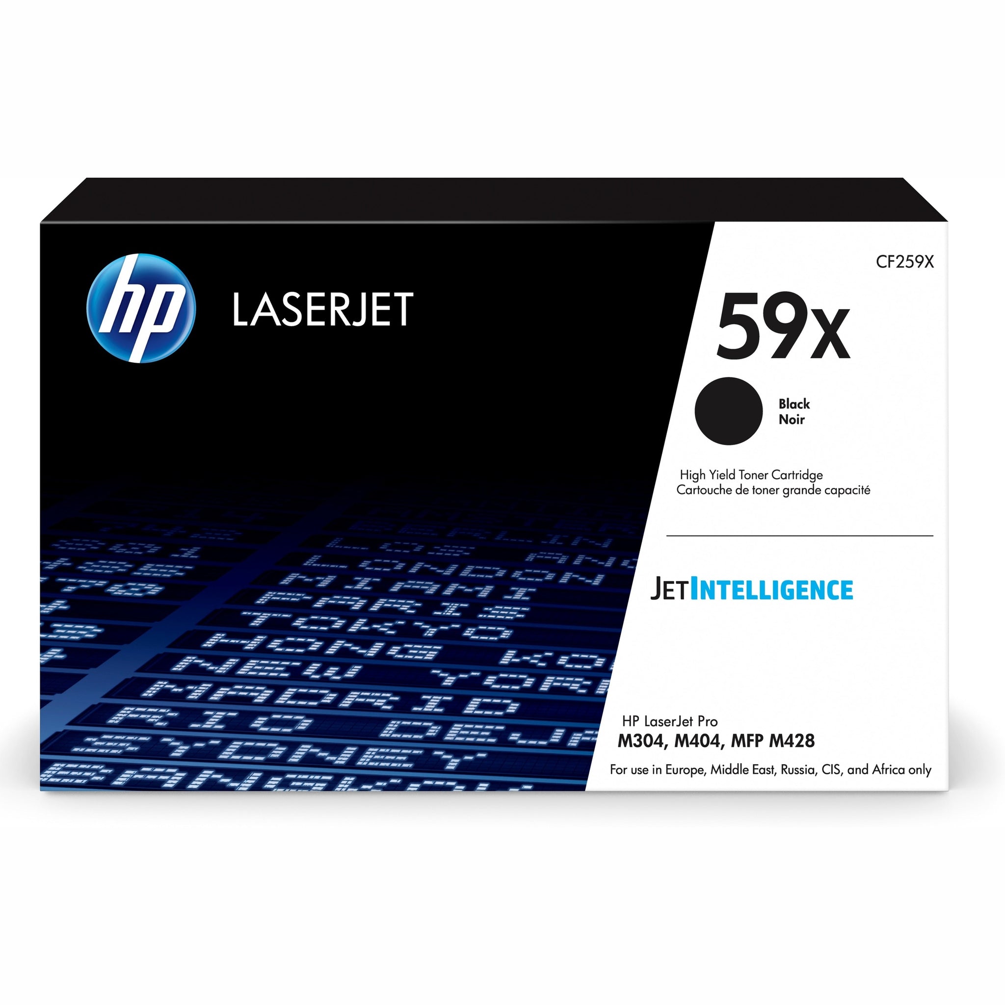 Cartucho de toner preto HP 59X LaserJet para impressão de alta qualidade HP