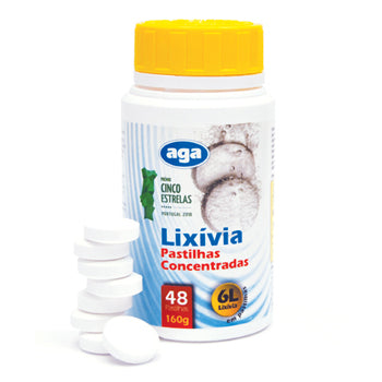 Lixivia em Pastilha Sólida 1 Pastilha p/ 6 Litros 48un