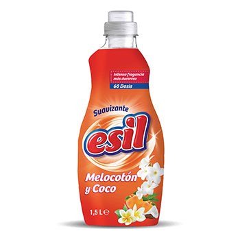 Amaciador de Roupas Esil Pêssego e Coco - 60 Doses, 1,5L