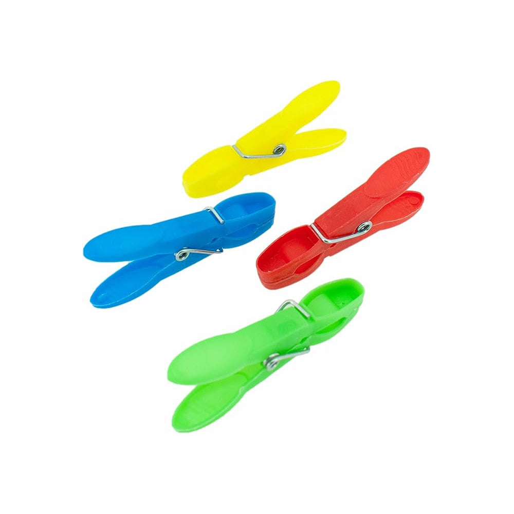 Molas Roupa 7cm Plástico Cores Sortidas 60un