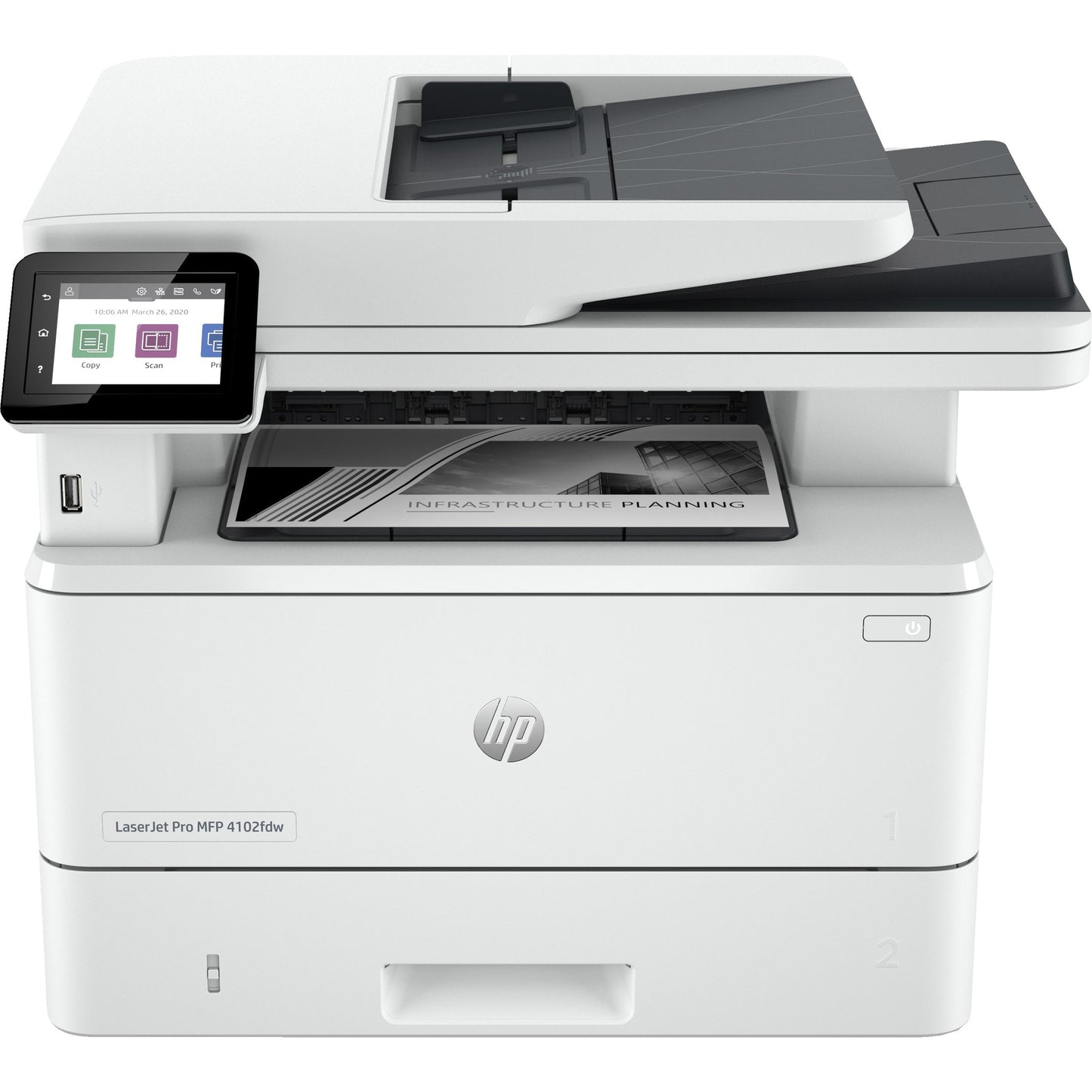 HP LaserJet Pro MFP 4102fdw MFP Mono laser A4 38ppm Copy 40ppm Print 350sheets LAN Wi-Fi USB Bluetooth USB