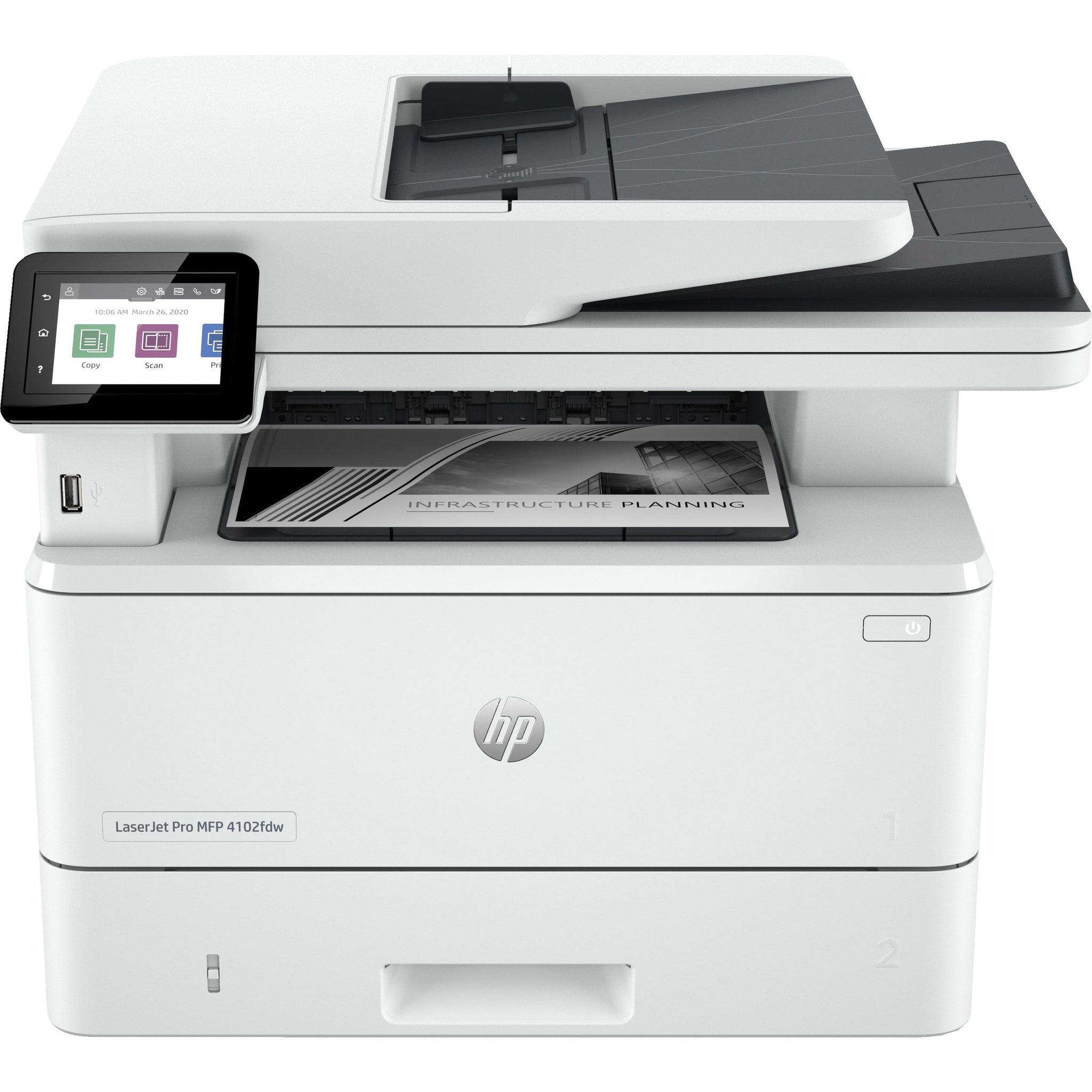 HP LaserJet Pro MFP 4102fdw MFP Mono laser A4 38ppm Copy 40ppm Print 350sheets LAN Wi-Fi USB Bluetooth USB