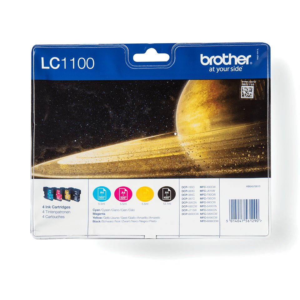 Tinteiro BROTHER LC1100VALBP Pack 4 Cores - MFC-6490CW, DCP.. Brother