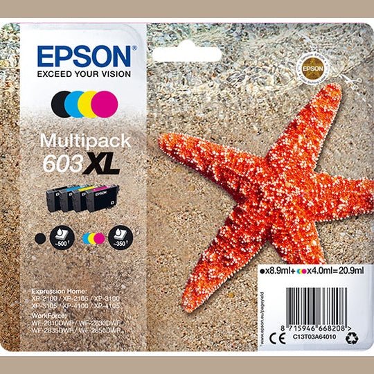 EPSON 1LB Multipack 4-colours 603XL Ink w/s