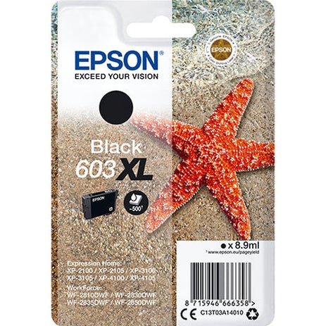 EPSON 4LB Singlepack Black 603XL Ink w/s