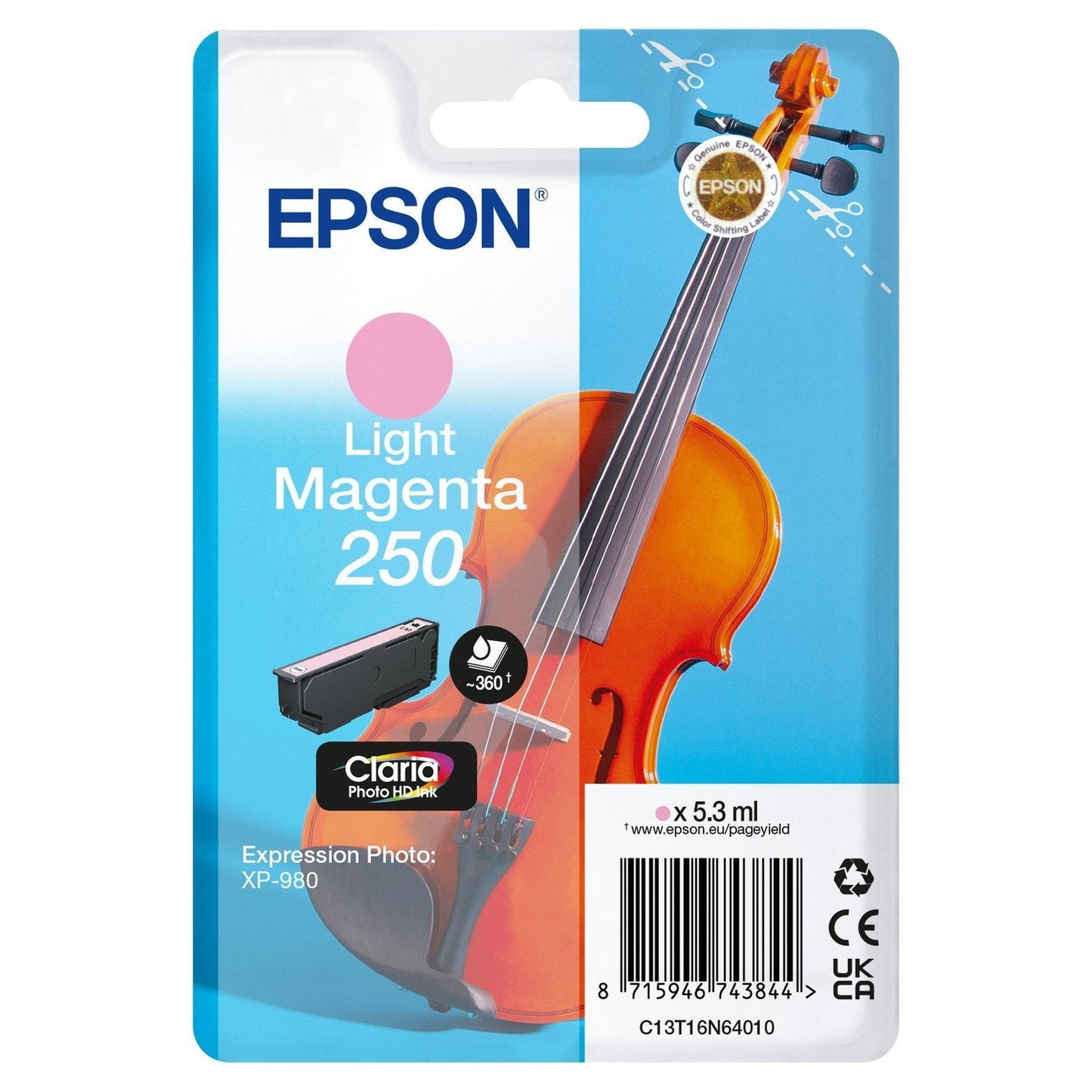 Tinteiro Epson Magenta Claro 250 5.3ml Original P/N C11CL95402 - Bluepixel Equipamentos e Serviços Informáticos Lda