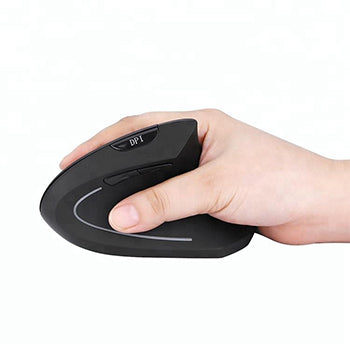 Rato Wireless Ergonómico Vertical BNH-WL-62 Preto