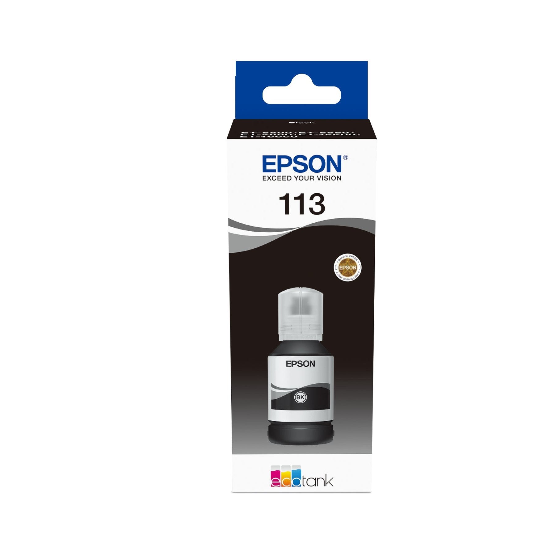 Tinta EPSON EcoTank 4LB 113 Preta - Tinta à Base de Pigmento Epson