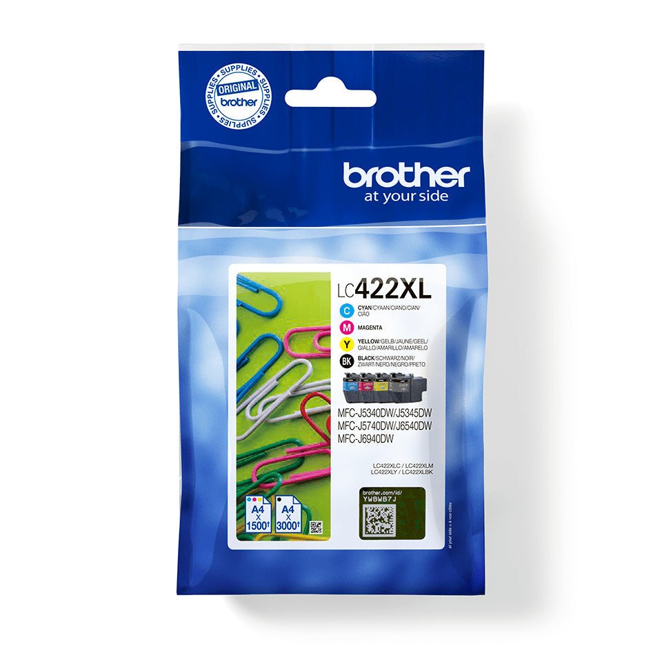 Cartucho de Tinta Brother LC422XL HY BP Compatível MFC-J5340DW, J5740DW Brother