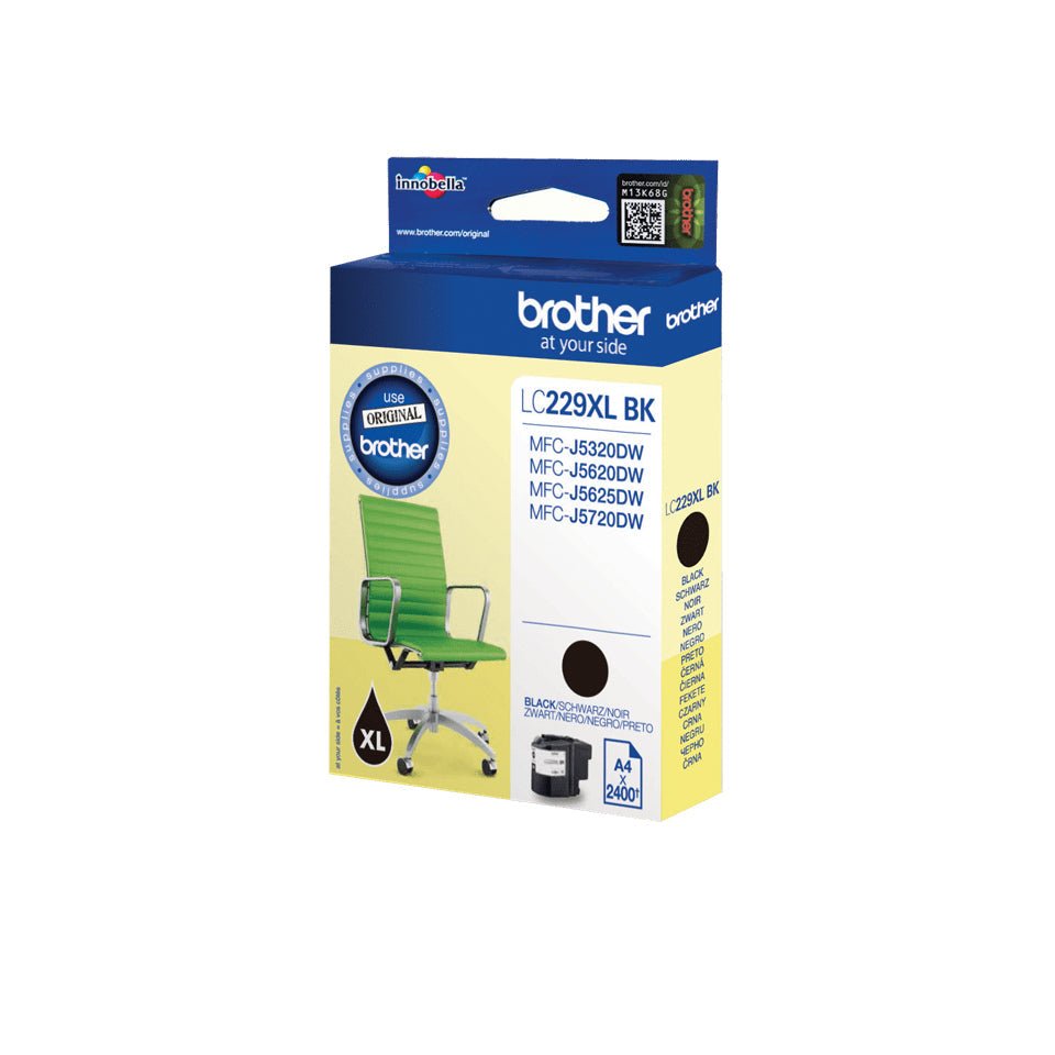 Tinteiro BROTHER LC229XLBKBP Preto 2,4k para MFC-J5320DW e mais Brother