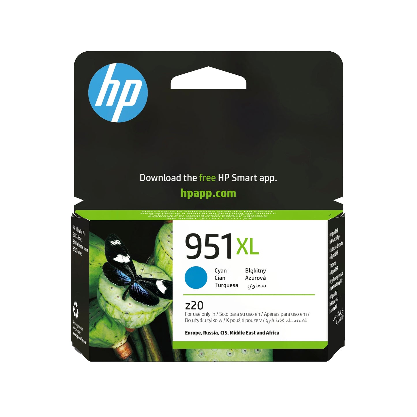 HP 951XL original Ink cartridge CN046AE BGY cyan high capacity 1.500 pages 1-pack Officejet
