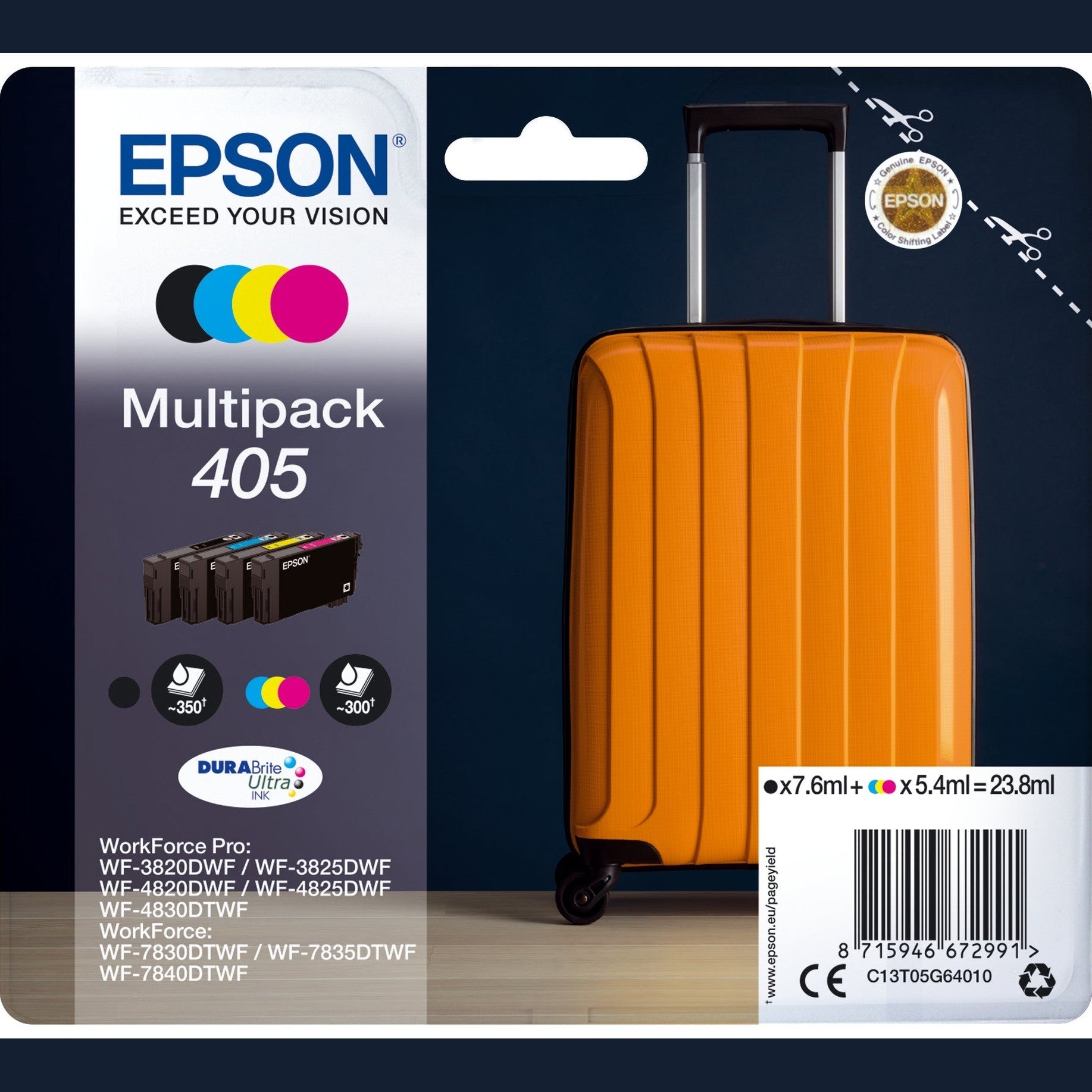 Tinteiro EPSON 2LB Multipack 4 Cores 405 Durabrite Ultra Epson