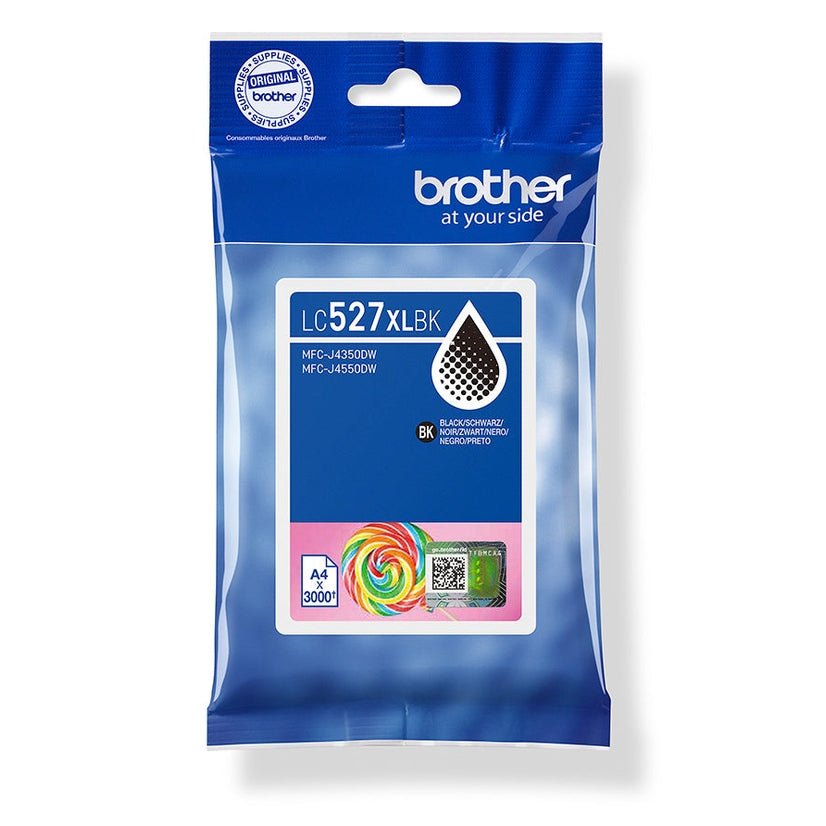 Tinteiro Brother LC527XLBK Preto para 3000 páginas | Alta qualidade