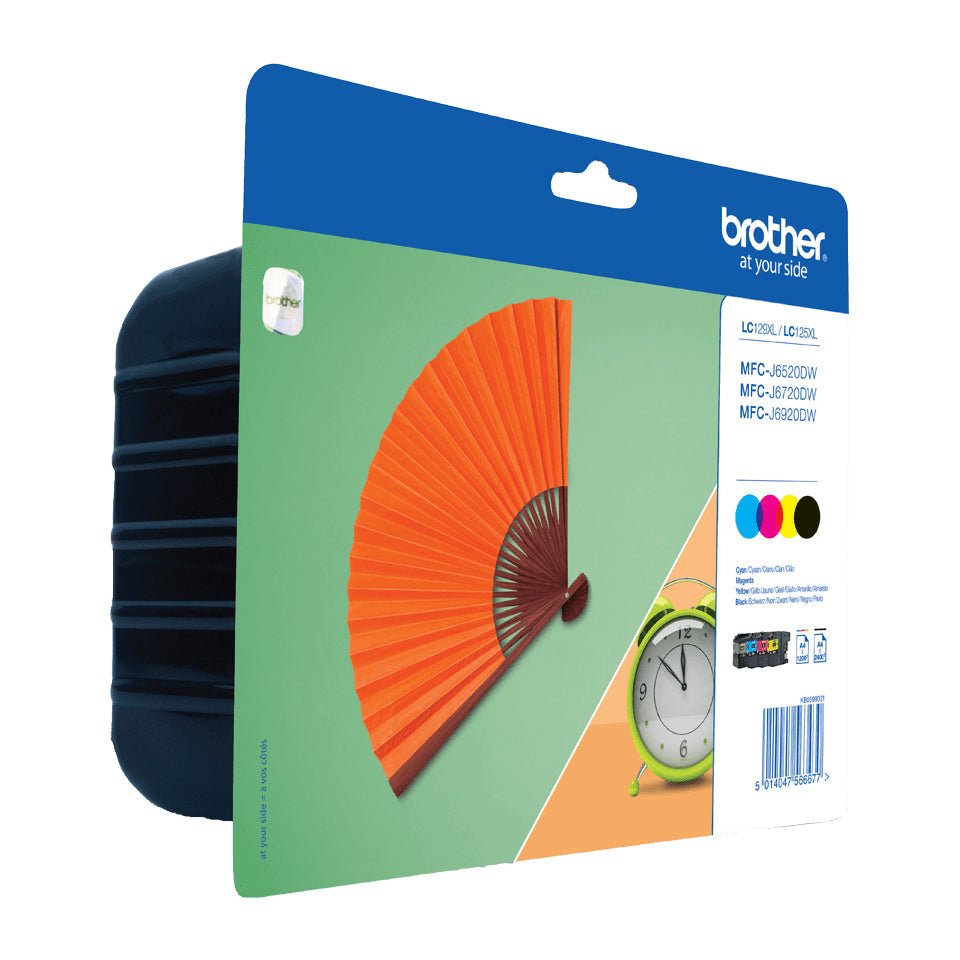 Cartucho de Tinta Brother LC-129XLVALBP Preto e Colorido, Alta Capacidade Brother