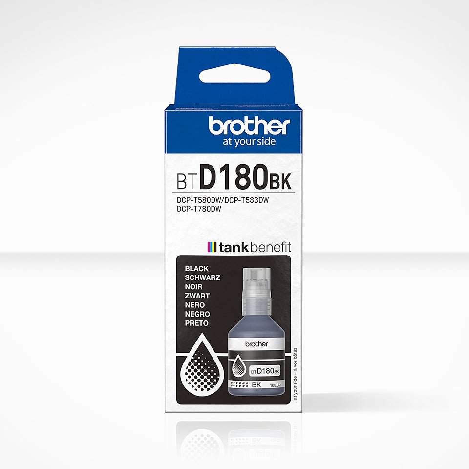 Tinta Preta Brother com até 7.500 páginas de rendimento