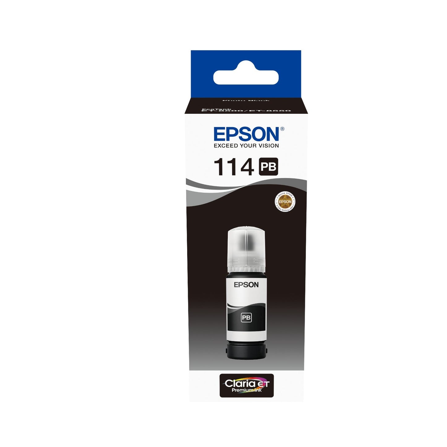 Tinta EPSON 5LB 114 EcoTank Photo Preta para Impressoras Epson