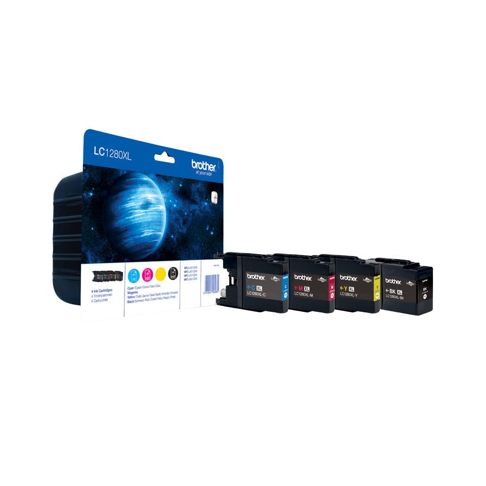 Tinteiro Brother LC1280XLVALBP Pack 4 Cores XL para MFC-J6510DW/J6710 Brother