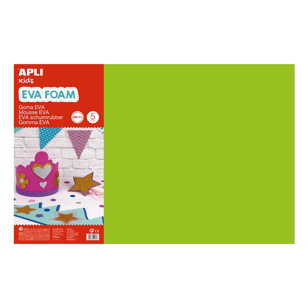 Bluepixel Equipamentos e Serviços Informáticos Lda | Placa de Cor Musgami Verde Claro 40x60cm 2mm - Ideal para Decoração Apli Musgami