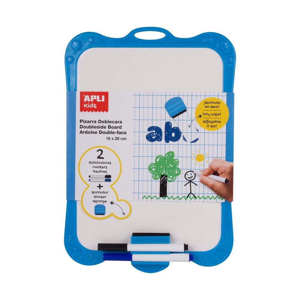 Bluepixel Equipamentos e Serviços Informáticos Lda | Quadro Branco Dupla-Face Apli 180x280mm - Ideal para Apresentações Apli Colorir