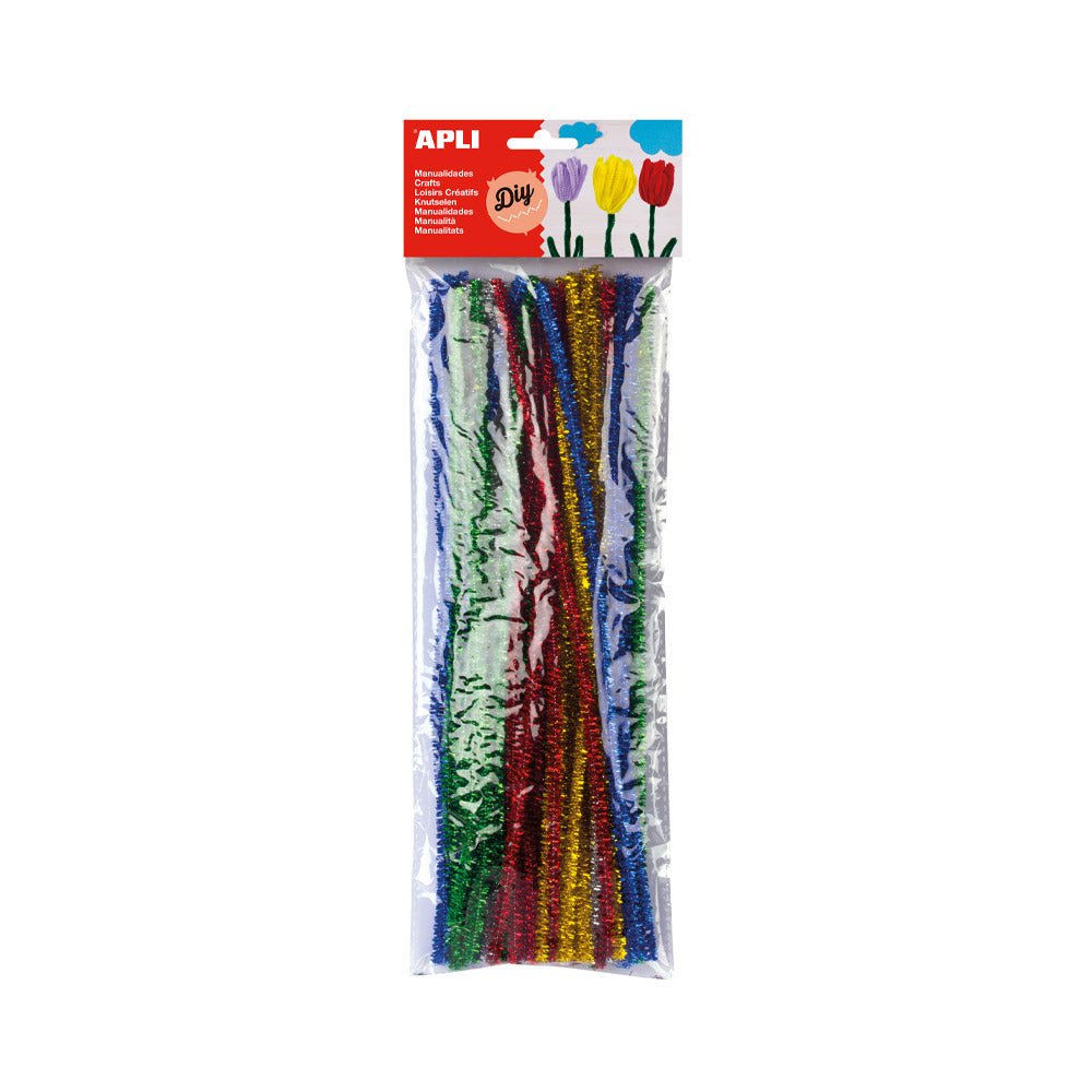 Bluepixel Equipamentos e Serviços Informáticos Lda | Chenille Cores Brilhantes Sortidas Apli 50 Unidades - Fios Coloridos Diversos Apli Decorativos