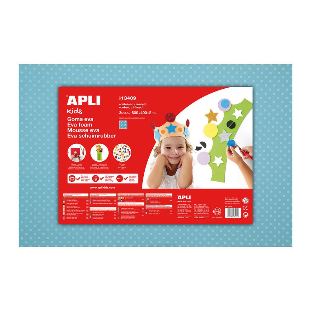 Bluepixel Equipamentos e Serviços Informáticos Lda | Placa de Cor Musgami Azul Bolinhas 40x60cm - 2mm, 3 Fls Apli Musgami