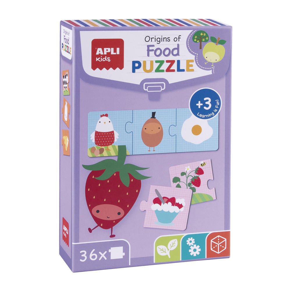 Bluepixel Equipamentos e Serviços Informáticos Lda | Puzzle Origem dos Alimentos - 36 Peças Educativo para Crianças Apli Puzzles