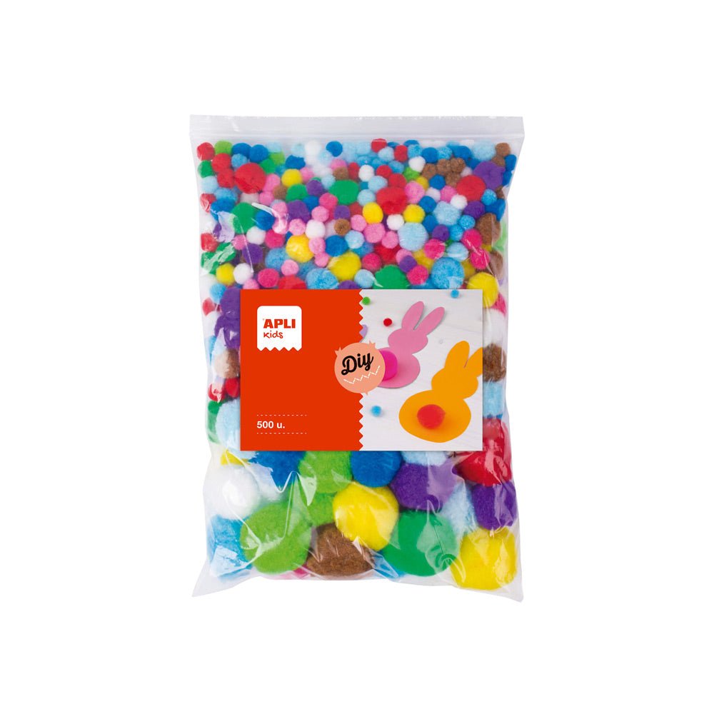 Bluepixel Equipamentos e Serviços Informáticos Lda | Pom Pom Apli Cores Sortidas – 500 Unidades para Decoração Apli Decorativos