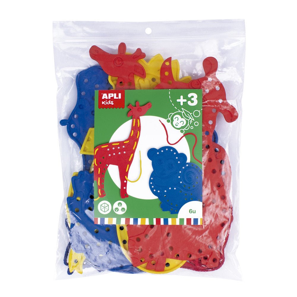 Bluepixel Equipamentos e Serviços Informáticos Lda | Jogo Sensorial Apli Formas Animais - Conjunto Coleção 6un Apli Kids DIY
