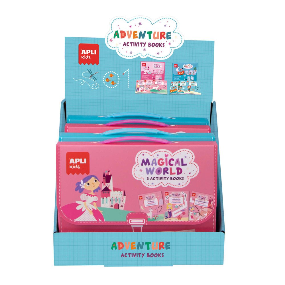 Bluepixel Equipamentos e Serviços Informáticos Lda | Livro de Atividades Aventura - Caixa com 6 unidades Apli Kids DIY