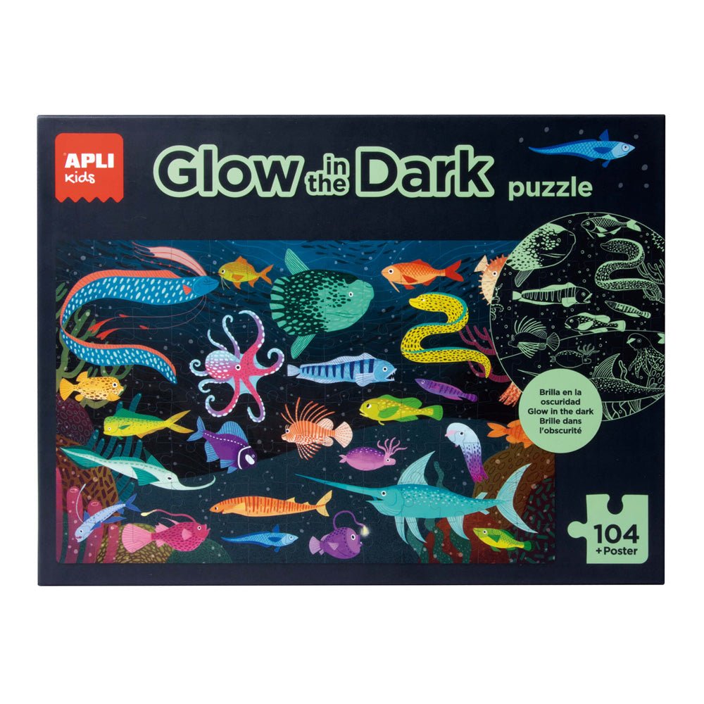 Bluepixel Equipamentos e Serviços Informáticos Lda | Puzzle Apli Fluor Oceano de 104 Peças – Jogo Educativo para Crianças Apli Puzzles