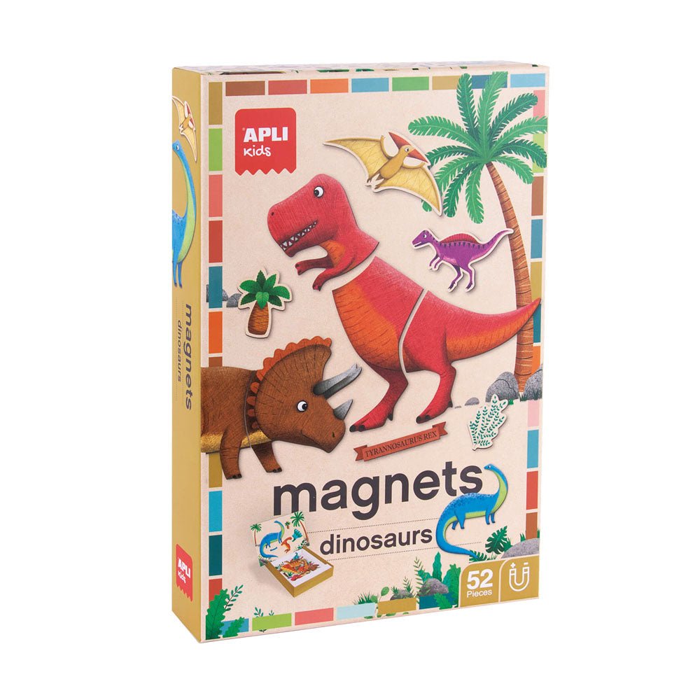 Bluepixel Equipamentos e Serviços Informáticos Lda | Jogo Educativo de Magnéticos de Dinossauros - 52 Peças Apli Magnéticos