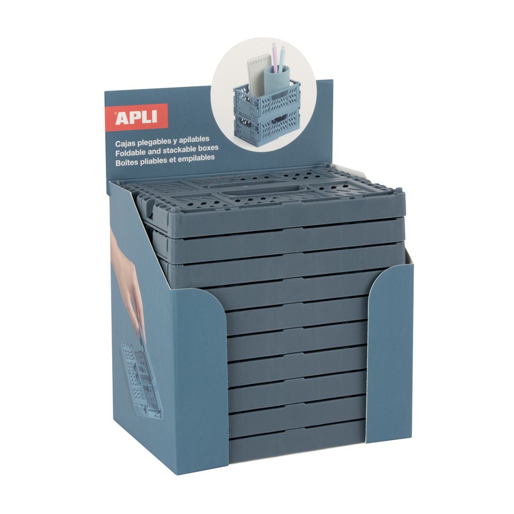 Bluepixel Equipamentos e Serviços Informáticos Lda | Caixas Desmontáveis Azul Royal Apli Expositor com 10 unidades Apli Diversos