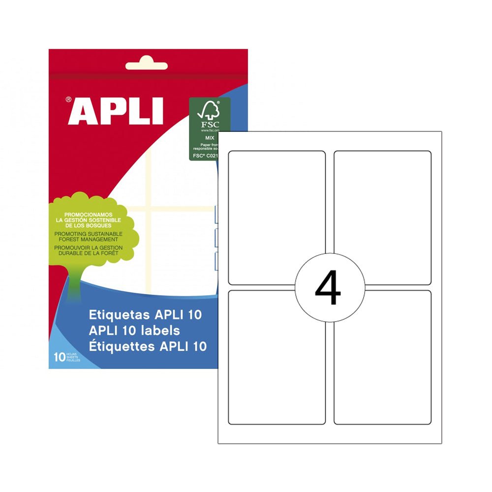 Bluepixel Equipamentos e Serviços Informáticos Lda | Etiquetas 050x70mm 40 Unidades – Apli 01657 Apli Etiquetas