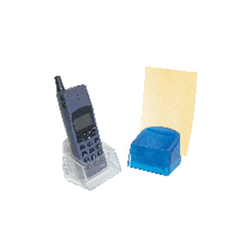 Bluepixel Equipamentos e Serviços Informáticos Lda | Porta Papel e Telefone Transparente - Branco | Organizador Prático Atlanta Bases para Papel